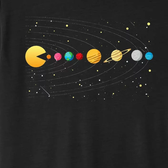 Funny Solar System Astronauts Space Video Games ChromaSoft Performance T-Shirt