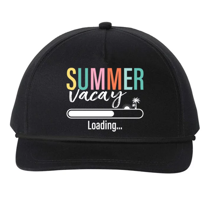 Funny Sarcastic Summer Vacay Loading Teacher Appreciation Gift Snapback Five-Panel Rope Hat