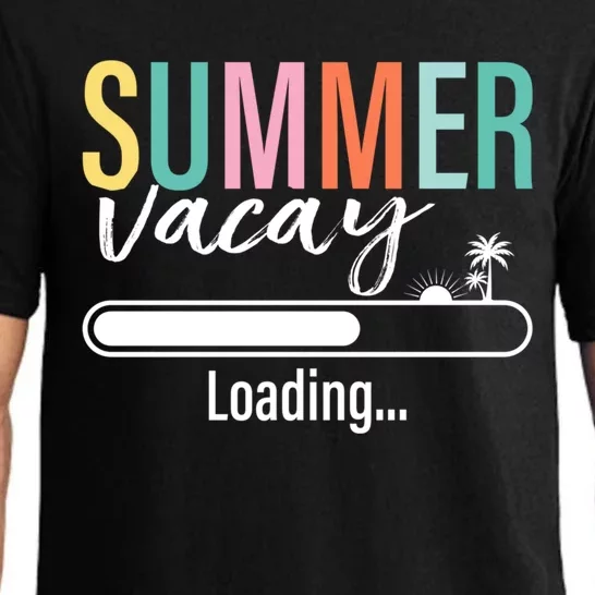 Funny Sarcastic Summer Vacay Loading Teacher Appreciation Gift Pajama Set