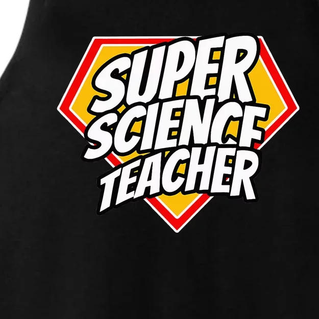 Funny Super Science Teacher Superhero Teacher Ladies Tri-Blend Wicking Tank