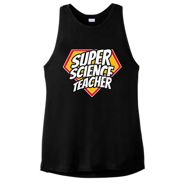 Funny Super Science Teacher Superhero Teacher Ladies Tri-Blend Wicking Tank