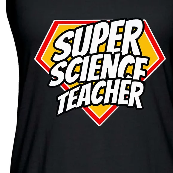 Funny Super Science Teacher Superhero Teacher Ladies Essential Flowy Tank