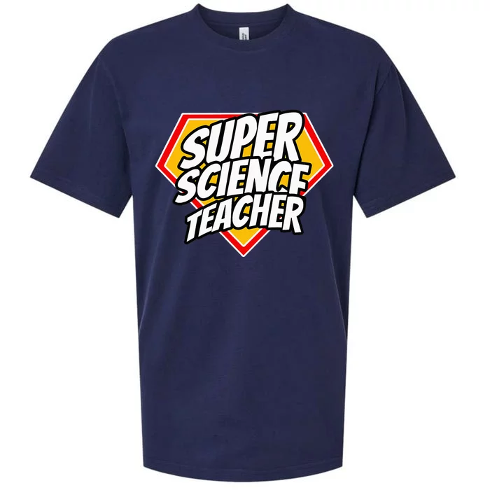 Funny Super Science Teacher Superhero Teacher Sueded Cloud Jersey T-Shirt