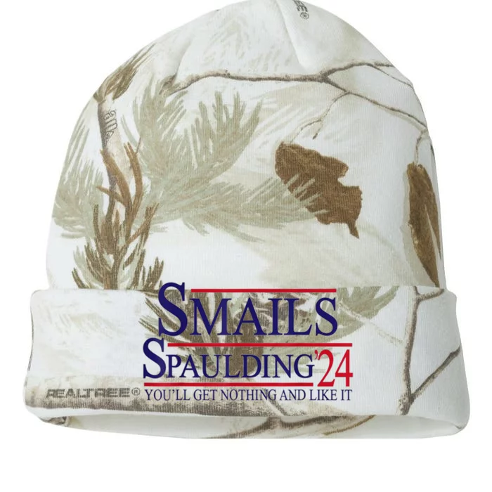 Funny Smails Spaulding24 YouLl Get Nothing And Like It Kati - 12in Camo Beanie