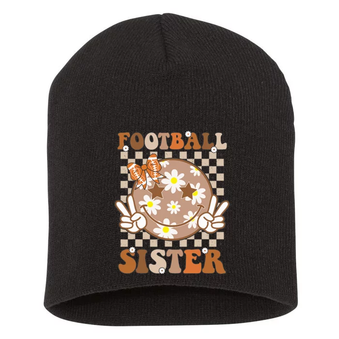 Football Sister Sport Lover Short Acrylic Beanie