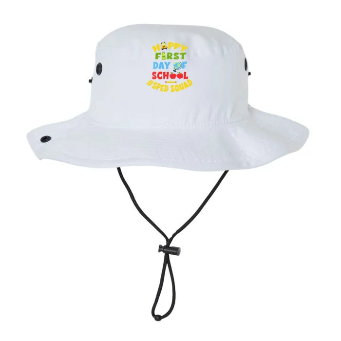 Funny SPED Squad School Staff Happy First Day Of School Special Ed Legacy Cool Fit Booney Bucket Hat