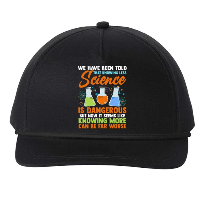 Funny Scientist Science Humor Gift Snapback Five-Panel Rope Hat