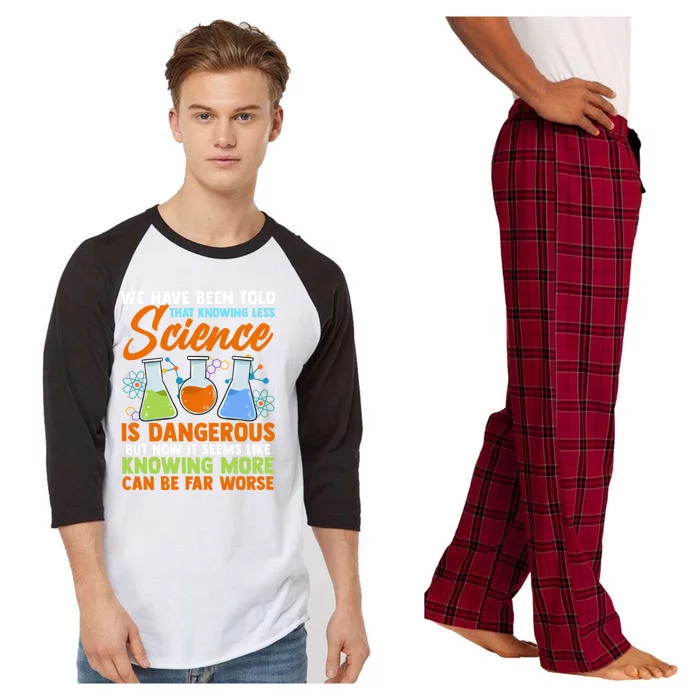 Funny Scientist Science Humor Gift Raglan Sleeve Pajama Set