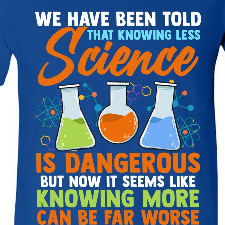 Funny Scientist Science Humor Gift V-Neck T-Shirt