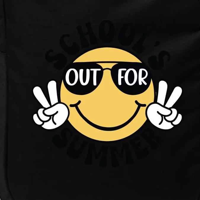 Funny Smiley Schools Out For Summer Impact Tech Backpack