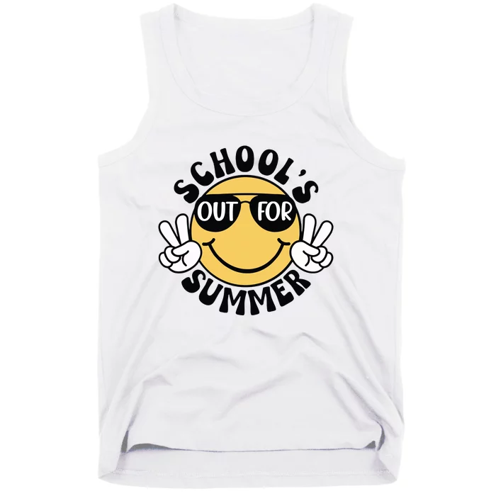 Funny Smiley Schools Out For Summer Tank Top