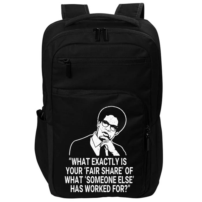 Fair Share Sowell Quotes Thomas Economist Black History Impact Tech Backpack