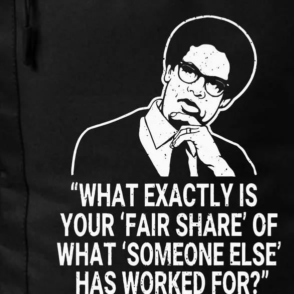 Fair Share Sowell Quotes Thomas Economist Black History Daily Commute Backpack