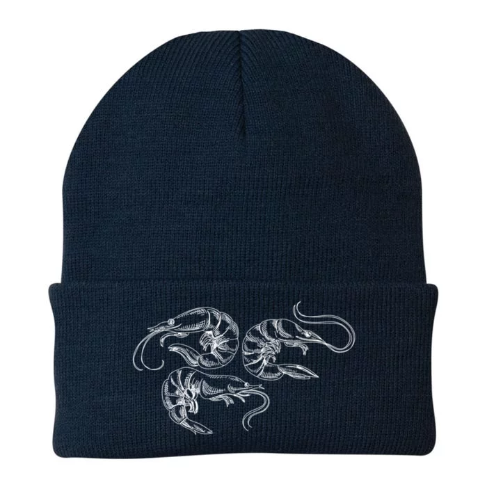 Funny Shrimp Shrimp Design Outfit Seafood Chef Gift Knit Cap Winter Beanie