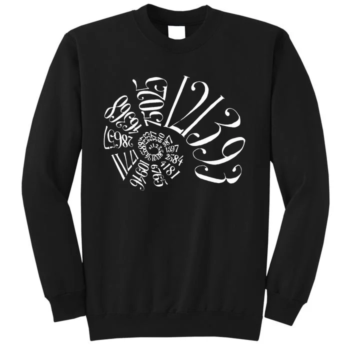 Fibonacci Sequence Spiral Tall Sweatshirt