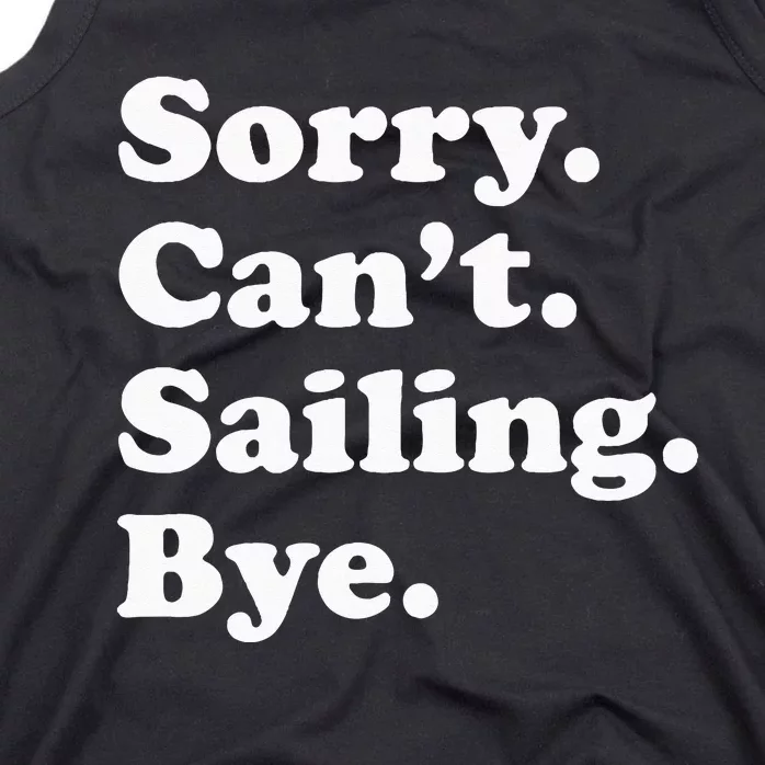 Funny Sailing Sailboat Gift For Men Women Tank Top