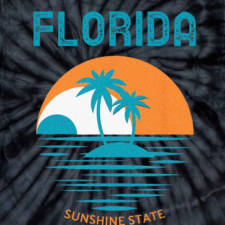 Florida Sunshine State Novelty Design Tie-Dye T-Shirt