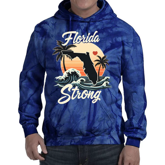 Florida Strong Support & Pray For Florida Tie Dye Hoodie