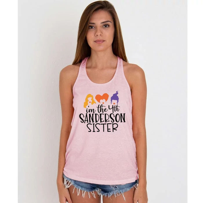 Fourth Sanderson Sister, 4th Sanderson Sisters, Hocus Pocus, I'm The Fourth Sand Women's Knotted Racerback Tank