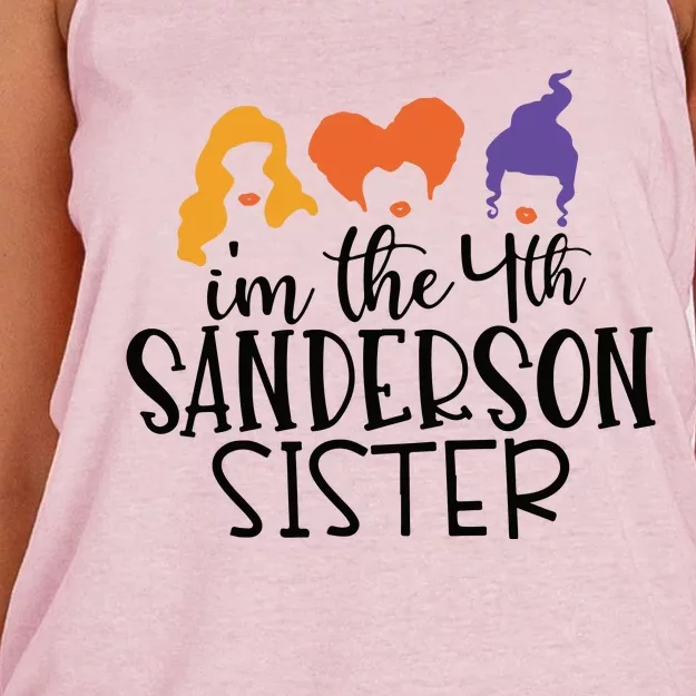 Fourth Sanderson Sister, 4th Sanderson Sisters, Hocus Pocus, I'm The Fourth Sand Women's Knotted Racerback Tank