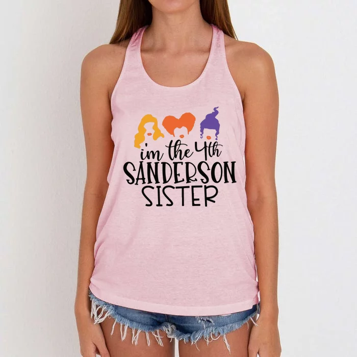 Fourth Sanderson Sister, 4th Sanderson Sisters, Hocus Pocus, I'm The Fourth Sand Women's Knotted Racerback Tank