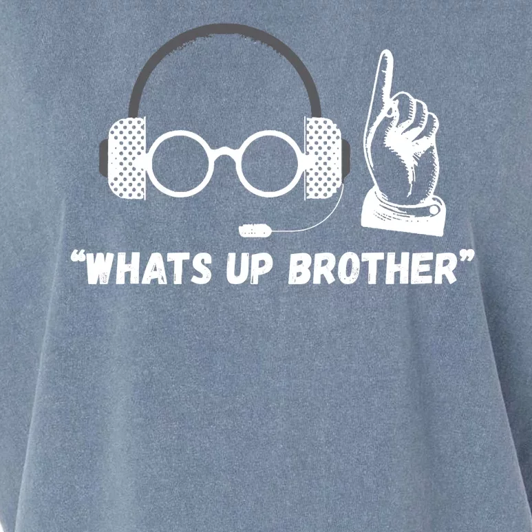 Funny Sketch Streamer Whats Up Brother Garment-Dyed Women's Muscle Tee