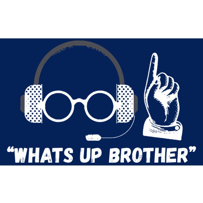 Funny Sketch Streamer Whats Up Brother Bumper Sticker