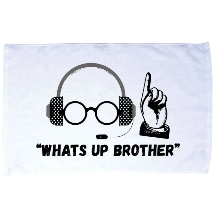 Funny Sketch Streamer Whats Up Brother Microfiber Hand Towel