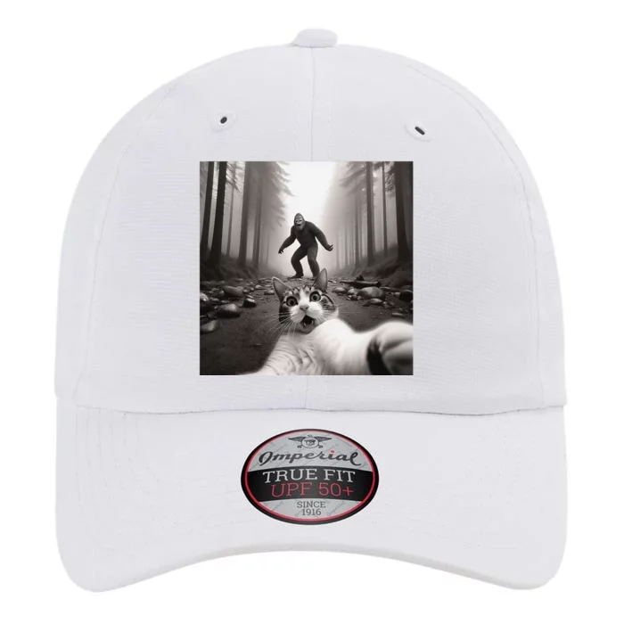 Funny Surprised Scared Cat Selfie With Sasquatsch Bigfoot The Original Performance Cap