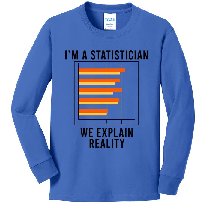 Funny Saying Statistics Data Science Analyst Cute Gift Kids Long Sleeve Shirt