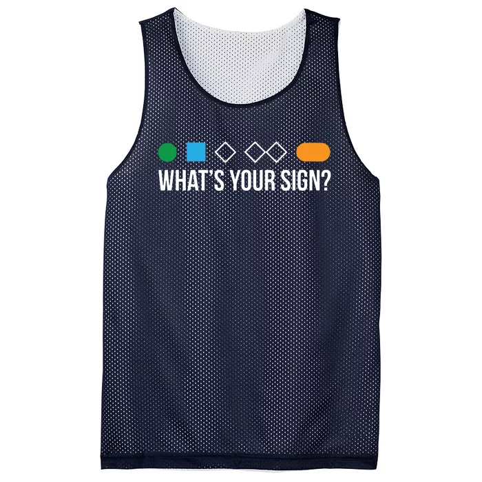 Funny Ski Skier Or Snowboard What's Your Sign Gift Mesh Reversible Basketball Jersey Tank