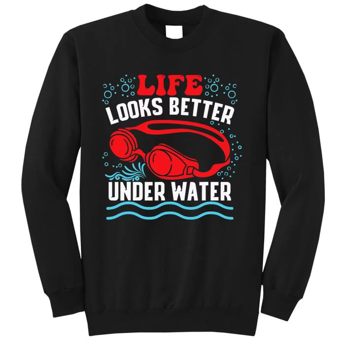 Funny Swimming Swimmer Swim Team Pool Sweatshirt