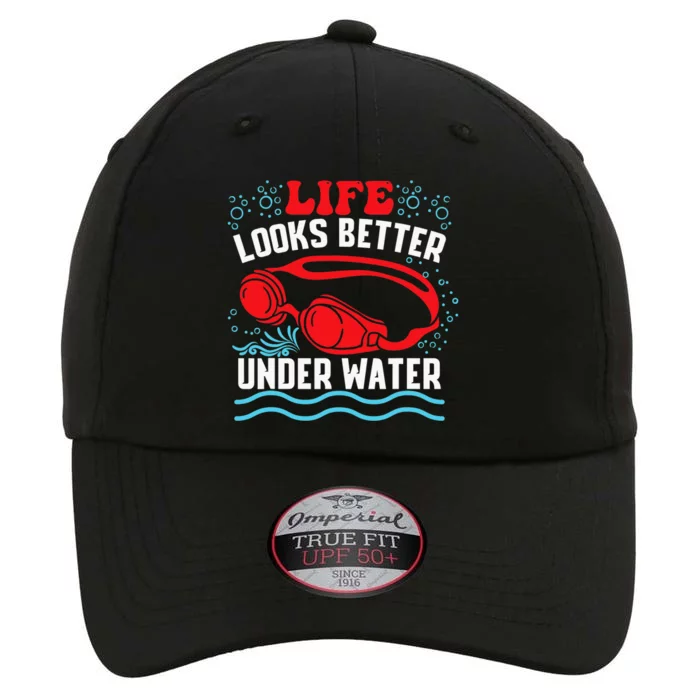 Funny Swimming Swimmer Swim Team Pool The Original Performance Cap