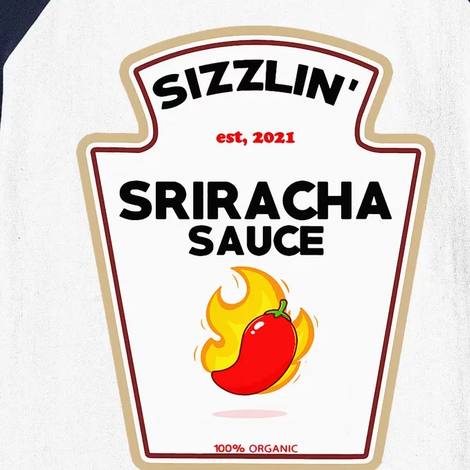 Funny S.R.I.R.A.C.H.A Sauce Diy Halloween Costume Group Condiments Baseball Sleeve Shirt