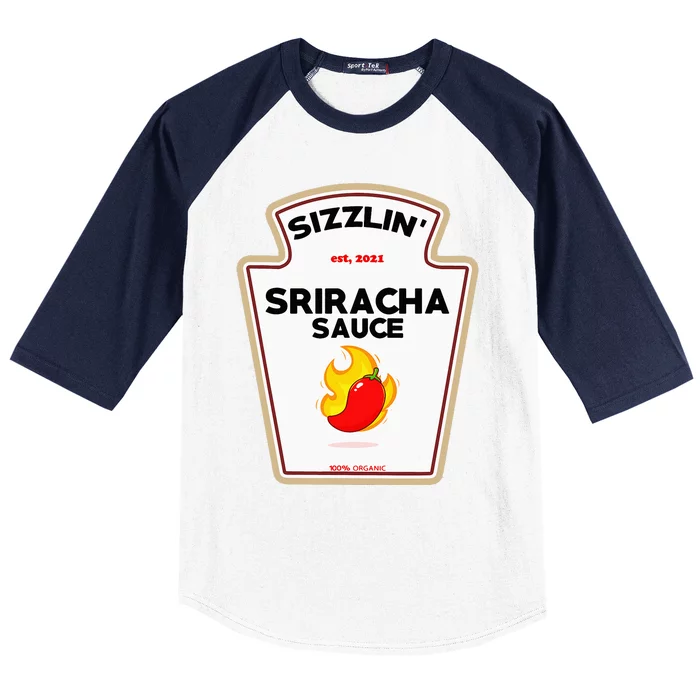 Funny S.R.I.R.A.C.H.A Sauce Diy Halloween Costume Group Condiments Baseball Sleeve Shirt