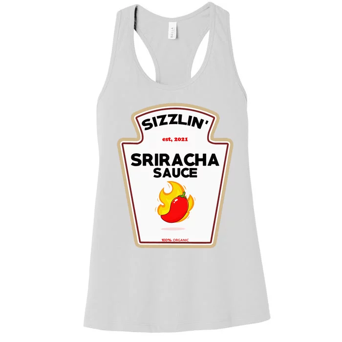 Funny S.R.I.R.A.C.H.A Sauce Diy Halloween Costume Group Condiments Women's Racerback Tank