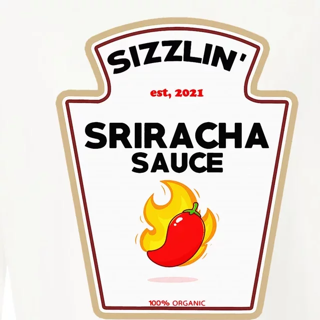 Funny S.R.I.R.A.C.H.A Sauce Diy Halloween Costume Group Condiments Cropped Pullover Crew