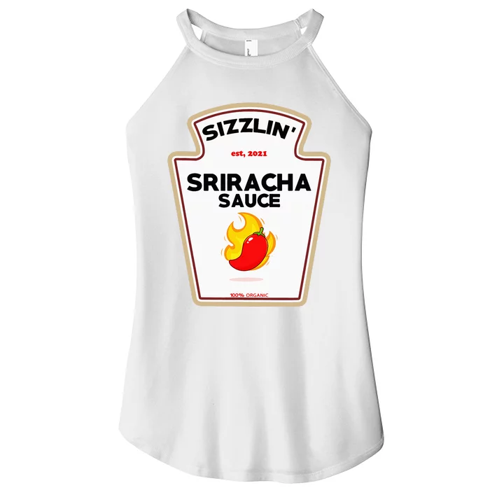 Funny S.R.I.R.A.C.H.A Sauce Diy Halloween Costume Group Condiments Women’s Perfect Tri Rocker Tank