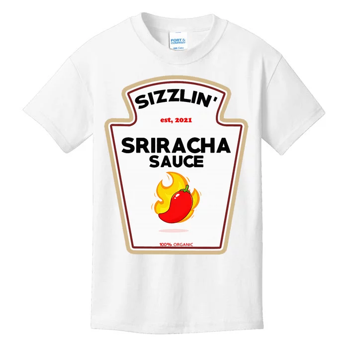 Funny S.R.I.R.A.C.H.A Sauce Diy Halloween Costume Group Condiments Kids T-Shirt