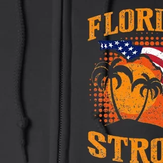 Florida Strong Support Apparel Full Zip Hoodie