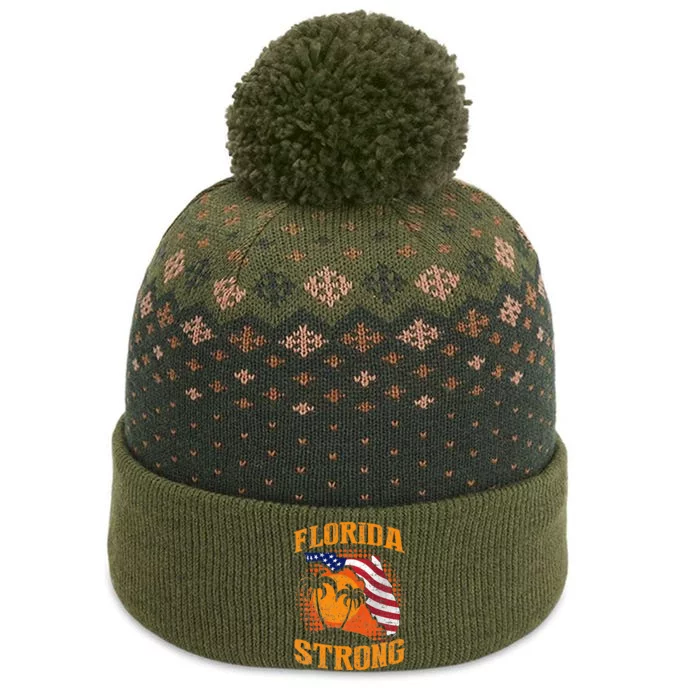 Florida Strong Support Apparel The Baniff Cuffed Pom Beanie