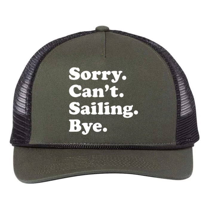 Funny Sailing Sailboat Gift Retro Rope Trucker Hat Cap