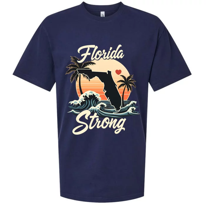 Florida Strong Support & Pray For Florida Sueded Cloud Jersey T-Shirt