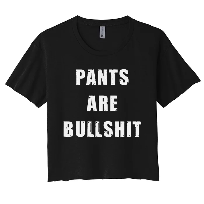 Funny Sarcastic Scottish Kilt And Tartan Fashion Attire Women's Crop Top Tee