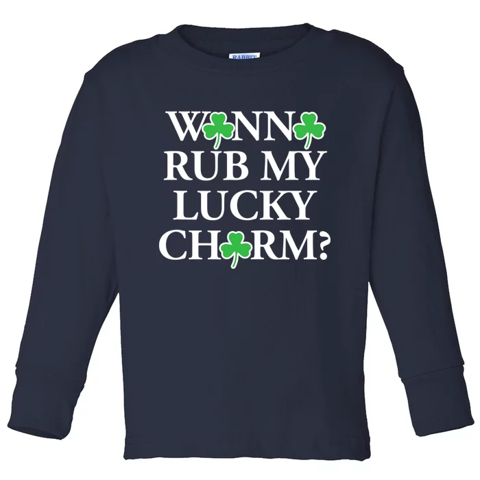 Funny Sexy St Patricks Day Clothing For Men Inappropriate Toddler Long Sleeve Shirt