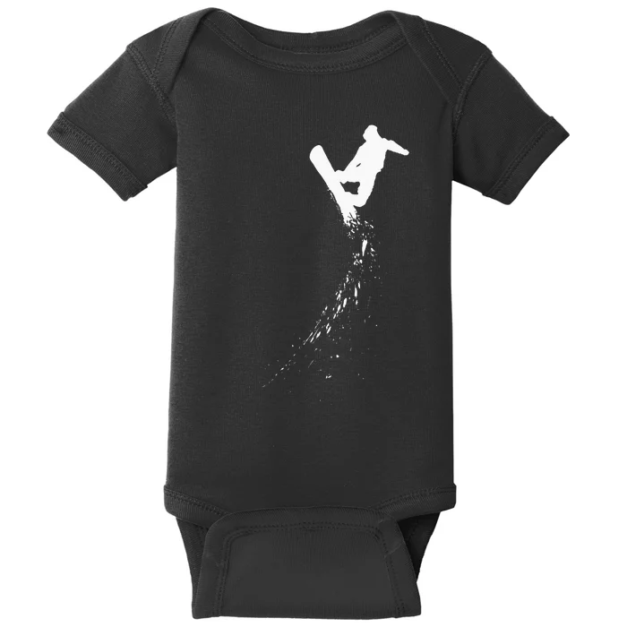 Freestyle Snowboarding Snowboarder Snowboard Wintersports Baby Bodysuit