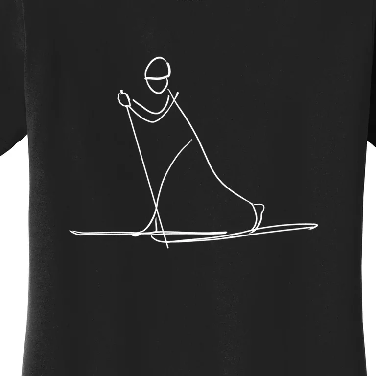 Funny Ski Skiing Lover Gift For Skier Women's T-Shirt