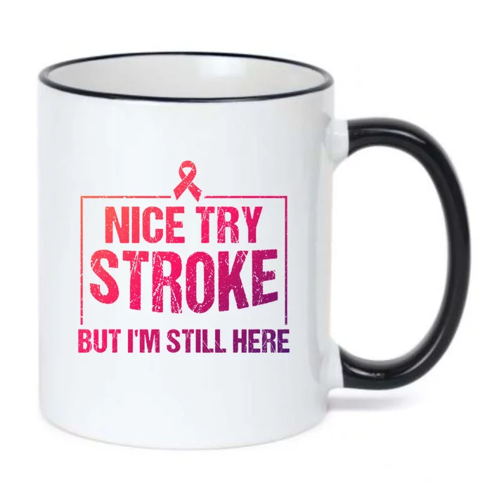 Funny Stroke Survivor Gift Cute Brain Attacks Gift Black Color Changing Mug