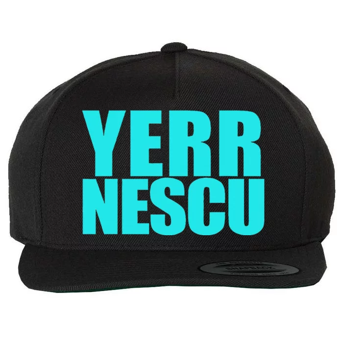 Funny Sport Saying Yerr Nescu Wool Snapback Cap