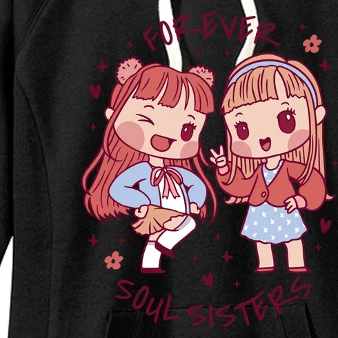 Forever Soul Sisters Chibi Friends Women's Fleece Hoodie